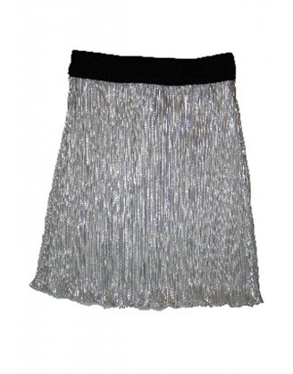 Smuk sølvfarvet nederdel fra Sophyline & Co.